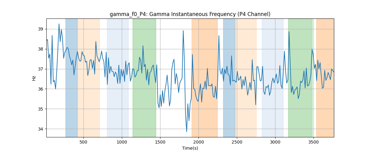 gamma_f0_P4: Gamma Instantaneous Frequency (P4 Channel)