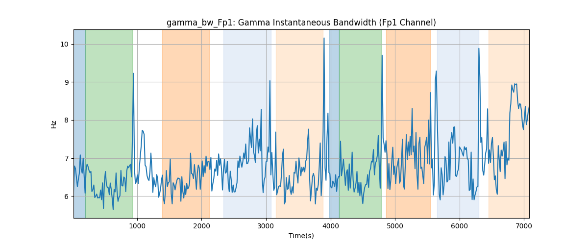 gamma_bw_Fp1: Gamma Instantaneous Bandwidth (Fp1 Channel)