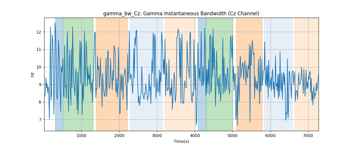 gamma_bw_Cz: Gamma Instantaneous Bandwidth (Cz Channel)