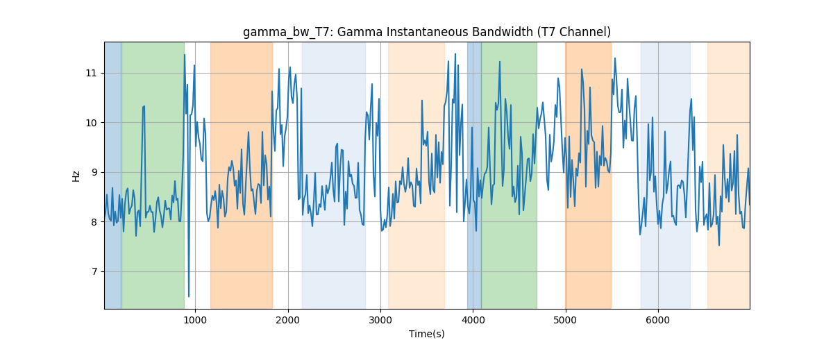 gamma_bw_T7: Gamma Instantaneous Bandwidth (T7 Channel)