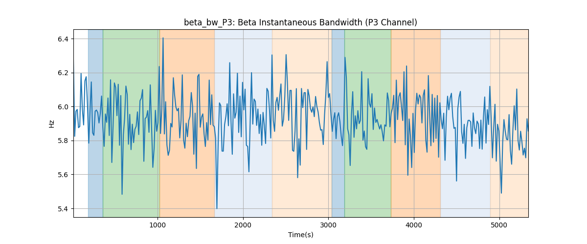 beta_bw_P3: Beta Instantaneous Bandwidth (P3 Channel)