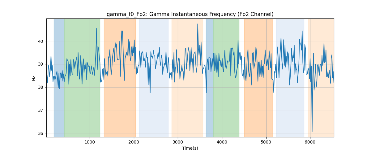 gamma_f0_Fp2: Gamma Instantaneous Frequency (Fp2 Channel)