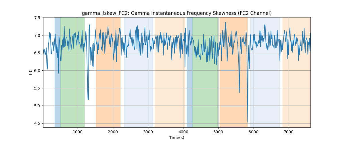 gamma_fskew_FC2: Gamma Instantaneous Frequency Skewness (FC2 Channel)