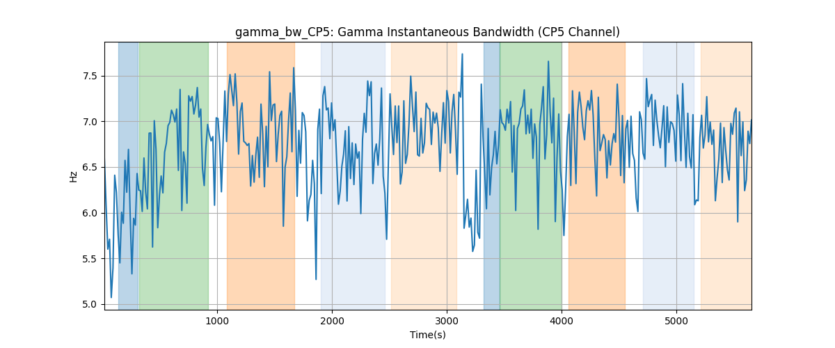 gamma_bw_CP5: Gamma Instantaneous Bandwidth (CP5 Channel)